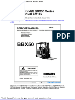 Komatsu Forklift Bbx50 Series Service Manual Sm150