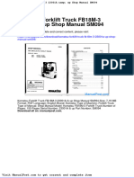 Komatsu Forklift Truck Fb18m 3 23001a Up Shop Manual Sm094