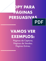 Copy para Páginas Persuasivas: Conteúdo Licenciado para Ricardo Alexandre de Paula - 874.813.671-91