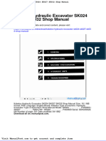 Kobelco Hydraulic Excavator Sk024 Sk027 Sk032 Shop Manual