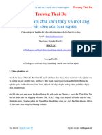 4. Những Con Chữ Khởi Thủy Và Một Áng Văn Rất Sớm Của Loài Người - Trương Thái Du