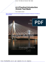 Management A Practical Introduction 7th Edition Kinicki Test Bank