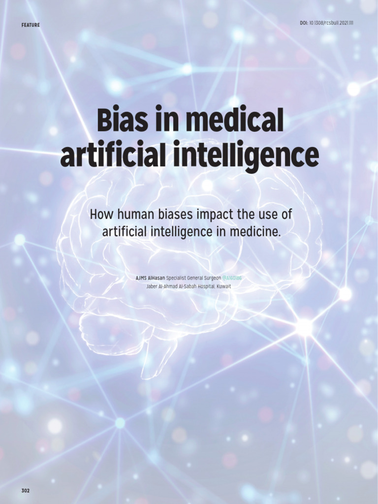 Bias in Medical Artificial Intelligence | PDF | Artificial Intelligence ...