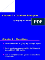 Database Principles: QBE Fundamentals
