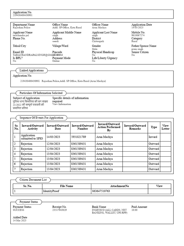 Sr. No. Inward/Outward Activity Inward/Outward Date Inward/Outward ...