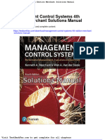 Management Control Systems 4th Edition Merchant Solutions Manual