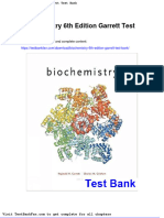 Biochemistry 6th Edition Garrett Test Bank