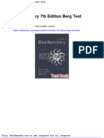 Biochemistry 7th Edition Berg Test Bank