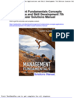 Management Fundamentals Concepts Applications and Skill Development 7th Edition Lussier Solutions Manual