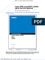 Kobelco Nissan Pd6 and Pd6t Lk850 II Diesel Engine Service Manual