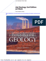 Environmental Geology 2nd Edition Reichard Test Bank