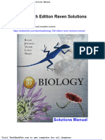 Biology 10th Edition Raven Solutions Manual