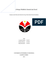Download Makalah Filsafat Hakikat Manusia by Ayundha Nabilah SN69261181 doc pdf