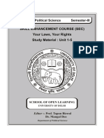 (BA POL HONS SEM III) Your Laws-Your Rights - Unit-1 To 5 PDF