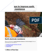 3 Good Ways To Improve Earth Electrode Resistance