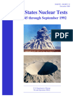 Nited States Nuclear Tests: July 1945 Through September 1992