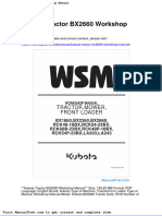 Kubota Tractor Bx2660 Workshop Manual