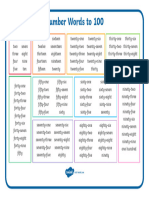 T N 2123 Number Words Up To 100 Mats Ver 1