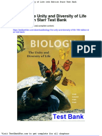 Biology The Unity and Diversity of Life 14th Edition Starr Test Bank