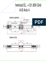 Beam Chemical EL. +121.850 Grid A-B Axis 4: Tampak Samping