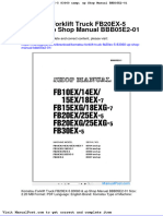 Komatsu Forklift Truck Fb20ex 5 83060 Up Shop Manual Bbb05e2 01