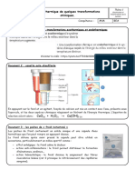 Réactions Endo Et Exothermiques