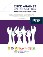 Violence Against Women in Politics Global Perspectives of A Global Issue