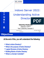 L E C T U R E: Windows Server 2022: Understanding Active Directory