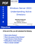 L E C T U R E: Windows Server 2022: Understanding Active Directory