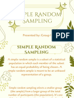 Simple Random Sampling - Group 1