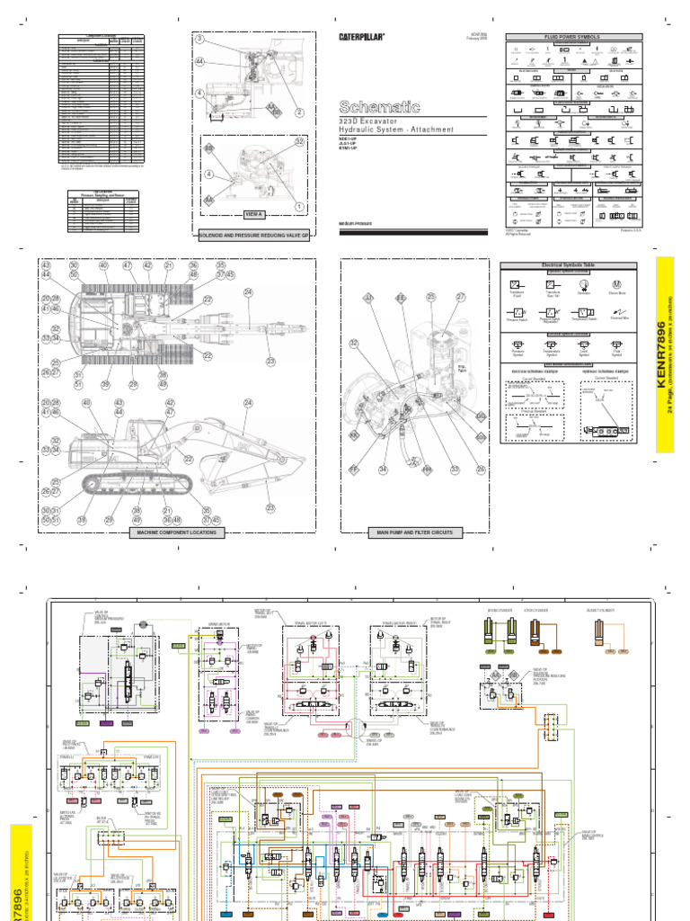 323d Excavator Hydraulic Symbols Guide Pdf Valve Pump 