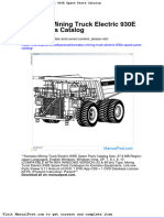 Komatsu Mining Truck Electric 930e Spare Parts Catalog