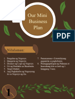 Mini Business Plan