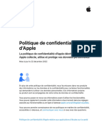 Politique de Confidentialité Apple