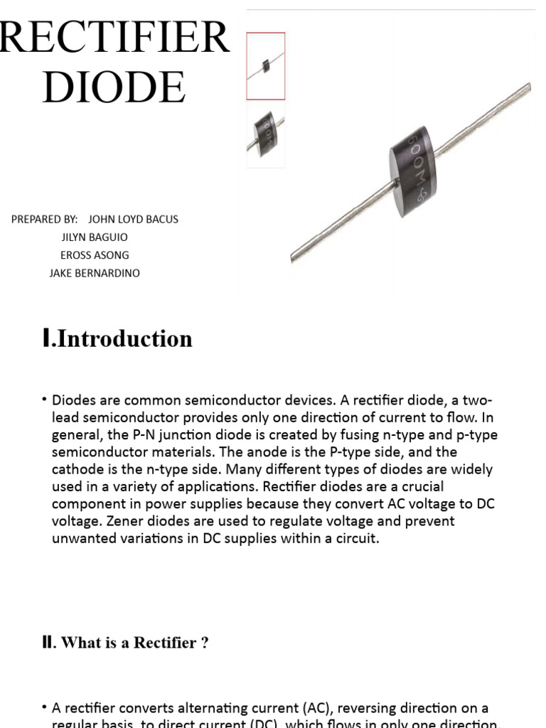 Understanding Rectifier Diodes | PDF | Diode | Rectifier