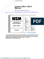 Kubota Excavator U48 4 U55 4 Workshop Manual