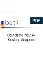 Organizational Impacts of Knowledge Management