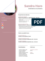Currículum Vitae CV Diseñadora y Arquitecta Minimalista Rosa - 20231215 - 085913 - 0000