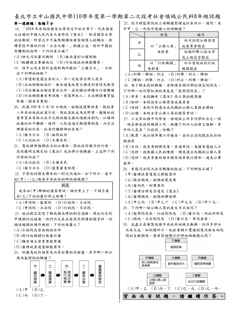 110.1 8 2公民題| PDF