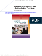 Business Communication Process and Product 7th Edition Guffey Test Bank