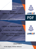 Chapter 1 - Introduction To Thinking Skills
