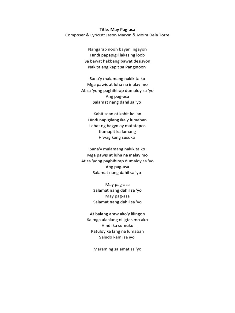 May Pag-Asa | PDF