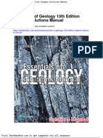 Essentials of Geology 13th Edition Lutgens Solutions Manual