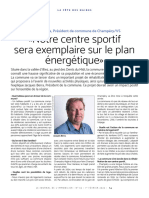 JIM 63 Notre Centre Sportif Sera Exemplaire Sur Le Plan Energetique