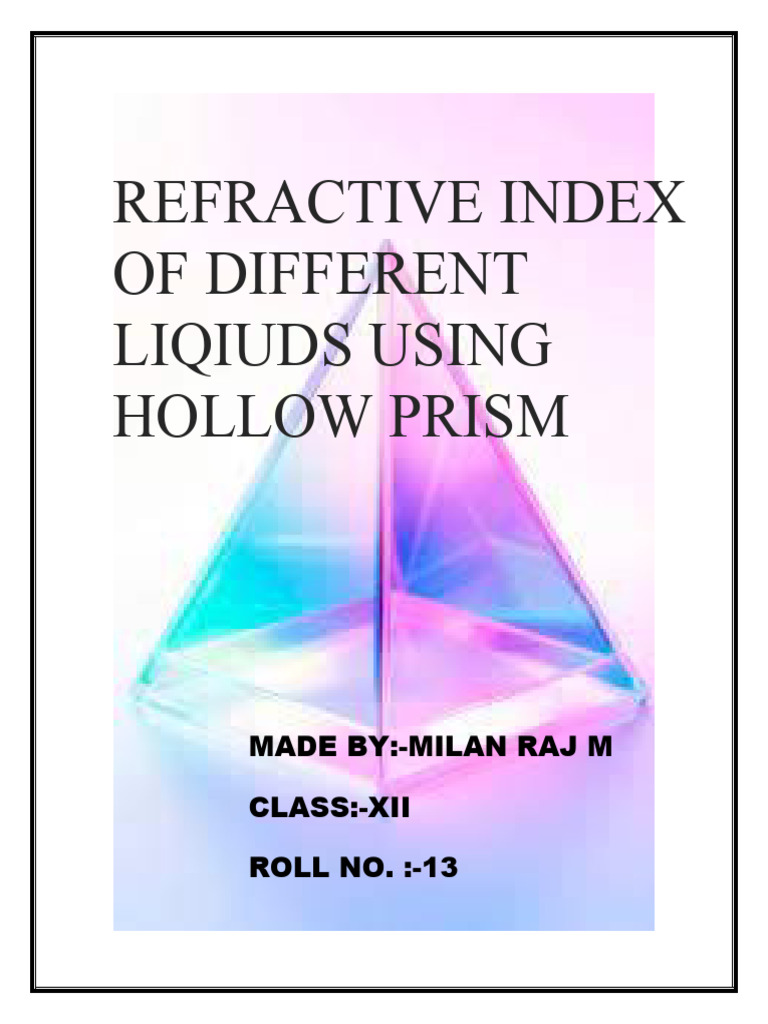 REFRACTIVE INDEX PDF