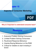 MCB Chapter 15 Aspects of Consumer Marketing