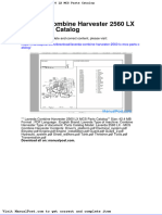 Laverda Combine Harvester 2560 LX Mcs Parts Catalog