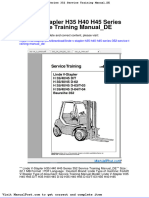 Linde V Stapler h35 h40 h45 Series 352 Service Training Manual de