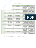 Jadwal Piket Pas 2023