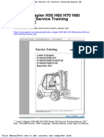 Linde V Stapler h50 h60 h70 h80 Series 353 Service Training Manual de